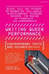 Writing Queer Performance cover