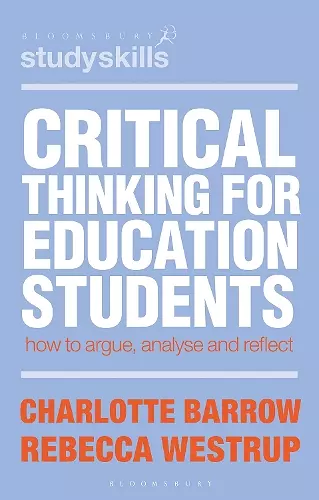 Critical Thinking for Education Students cover