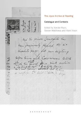 The Joyce Archive at Reading cover