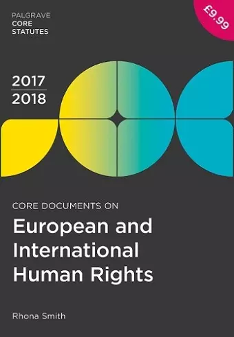 Core Documents on European and International Human Rights 2017-18 cover