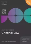 Core Statutes on Criminal Law 2018-19 cover