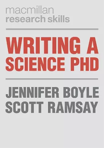 Writing a Science PhD cover