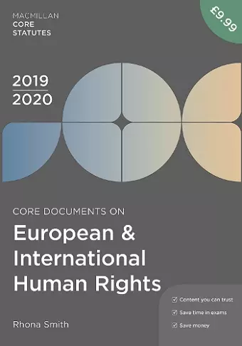 Core Documents on European and International Human Rights 2019-20 cover