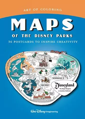 Art of Coloring: Maps of the Disney Parks cover