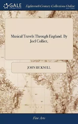 Musical Travels Through England. By Joel Collier, cover