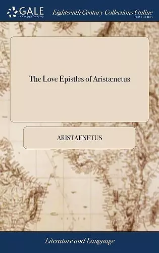 The Love Epistles of Aristænetus cover