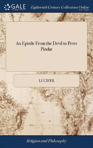 An Epistle From the Devil to Peter Pindar cover