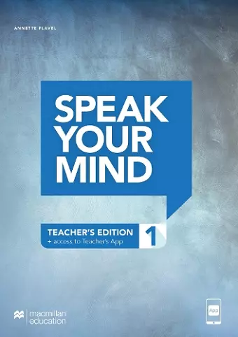 Speak Your Mind Level 1 Teacher's Edition + access to Teacher's App cover