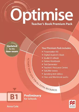 Optimise B1 Teacher's Book Premium Pack cover