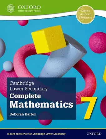 Cambridge Lower Secondary Complete Mathematics 7: Student Book (Second Edition) cover