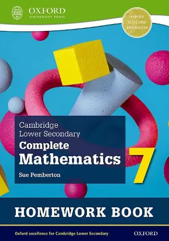 Cambridge Lower Secondary Complete Mathematics 7: Homework Book - Pack of 15 (Second Edition) cover