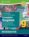 Cambridge Lower Secondary Complete English 9: Workbook (Second Edition) cover