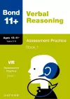 Bond 11+: Bond 11+ Verbal Reasoning Assessment Practice 10-11+ Years Book 1 cover