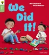 Oxford Reading Tree Green Sparks: Level 2: We Did It! cover