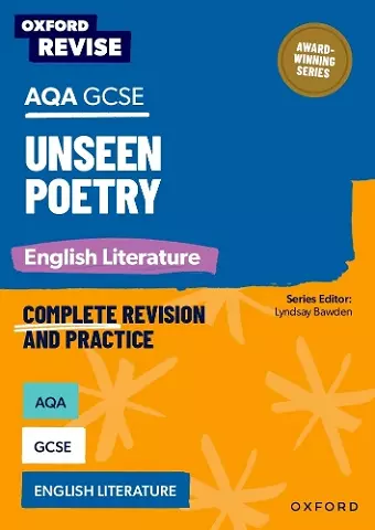 Oxford Revise: AQA GCSE English Literature: Unseen Poetry cover