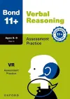 Bond 11+ Verbal Reasoning Assessment Practice Age 8-9 cover