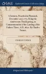 A Sermon, Preached at Plymouth, December 22d, 1773. Being the Anniversary Thanksgiving, in Commemoration of the Landing of the Fathers There, A.D. 1620. By Charles Turner, cover