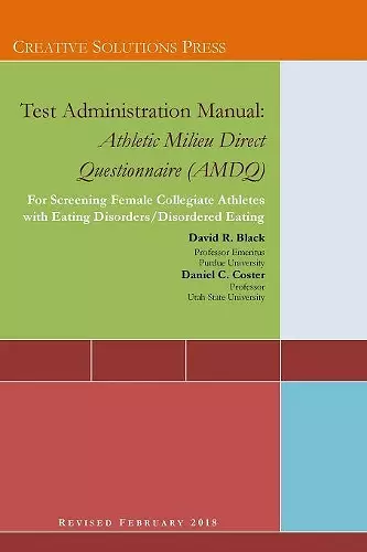 Test Administration Manual cover