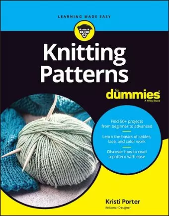 Knitting Patterns For Dummies cover