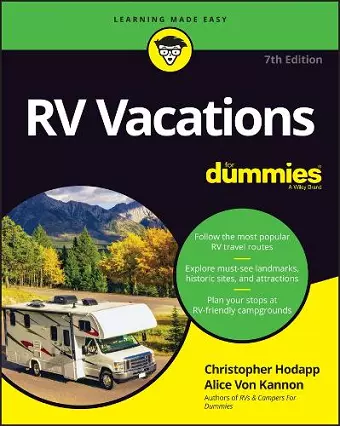 RV Vacations For Dummies cover