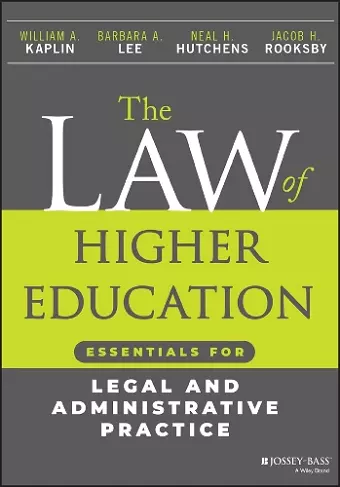 The Law of Higher Education cover