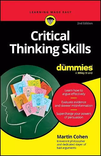 Critical Thinking Skills For Dummies cover