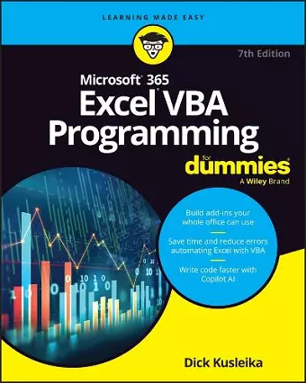 Microsoft 365 Excel VBA Programming For Dummies cover