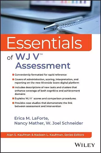 Essentials of WJ V Assessment cover