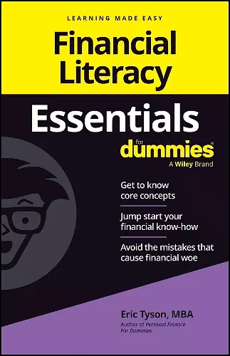 Financial Literacy Essentials For Dummies cover