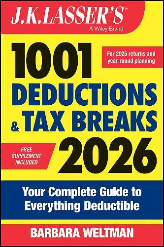 J.K. Lasser's 1001 Deductions and Tax Breaks 2026 cover