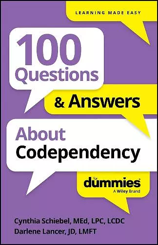 100 Questions & Answers About Codependency For Dummies cover