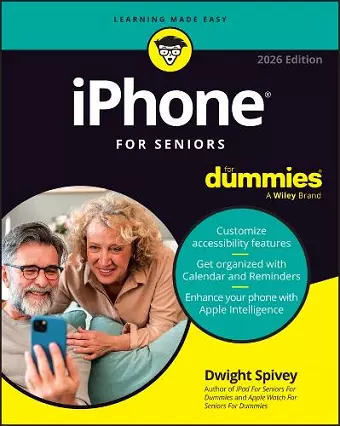 iPhone For Seniors For Dummies, 2026 Edition cover