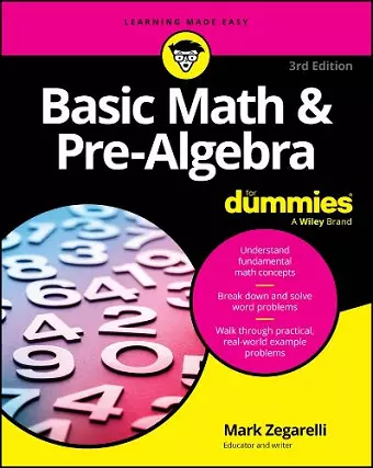 Basic Math & Pre-Algebra For Dummies cover