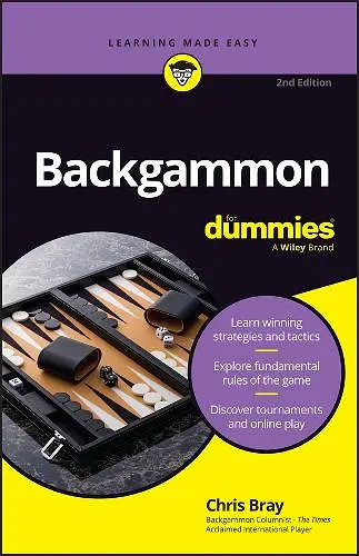 Backgammon For Dummies cover