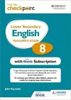 Cambridge Checkpoint Lower Secondary English Teacher's Guide 8 with Boost Subscription cover