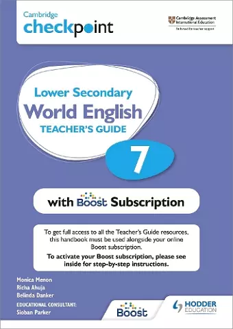 Cambridge Checkpoint Lower Secondary World English Teacher's Guide 7 with Boost Subscription cover