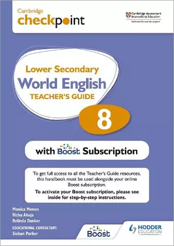 Cambridge Checkpoint Lower Secondary World English Teacher's Guide 8 with Boost Subscription cover