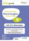 Cambridge Checkpoint Lower Secondary World English Teacher's Guide 9 with Boost Subscription cover