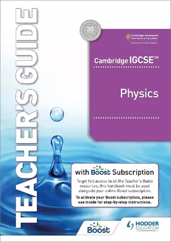Cambridge IGCSE™ Physics Teacher's Guide with Boost Subscription Booklet cover