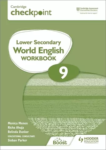Cambridge Checkpoint Lower Secondary World English Workbook 9 cover
