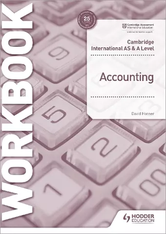 Cambridge International AS and A Level Accounting Workbook cover