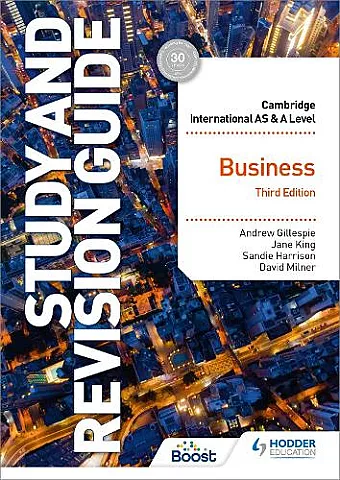 Cambridge International AS/A Level Business Study and Revision Guide Third Edition cover