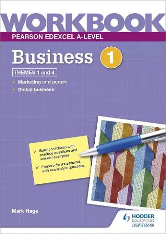 Pearson Edexcel A-Level Business Workbook 1 cover