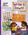 Reading Planet - Write It Down! - Purple: Galaxy cover