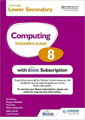 Cambridge Lower Secondary Computing 8 Teacher's Guide with Boost Subscription cover