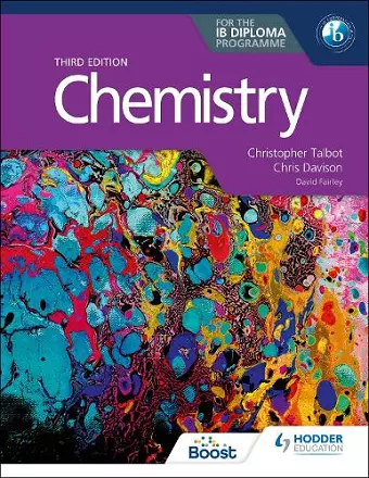 Chemistry for the IB Diploma Third edition cover