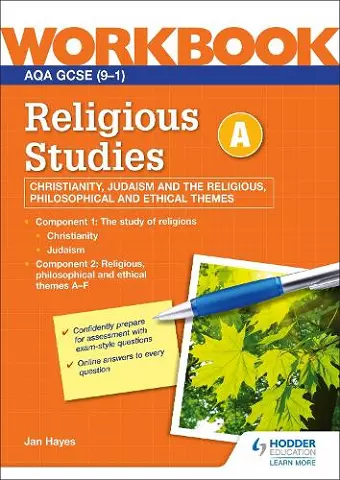 AQA GCSE Religious Studies Specification A Christianity, Judaism and the Religious, Philosophical and Ethical Themes Workbook cover