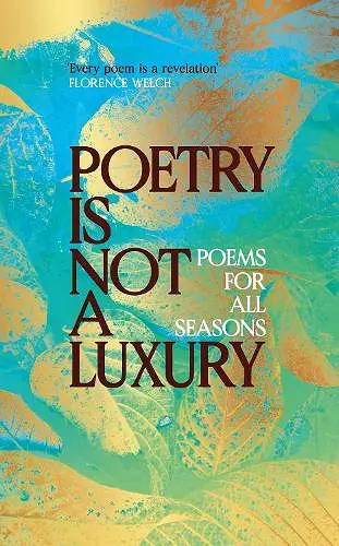 Poetry Is Not a Luxury cover