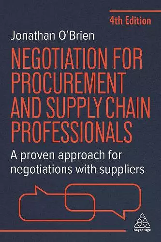 Negotiation for Procurement and Supply Chain Professionals cover