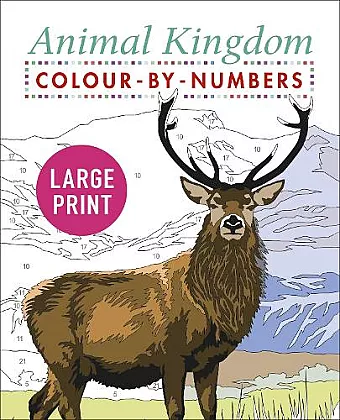 Large Print Animal Kingdom Colour-by-Numbers cover